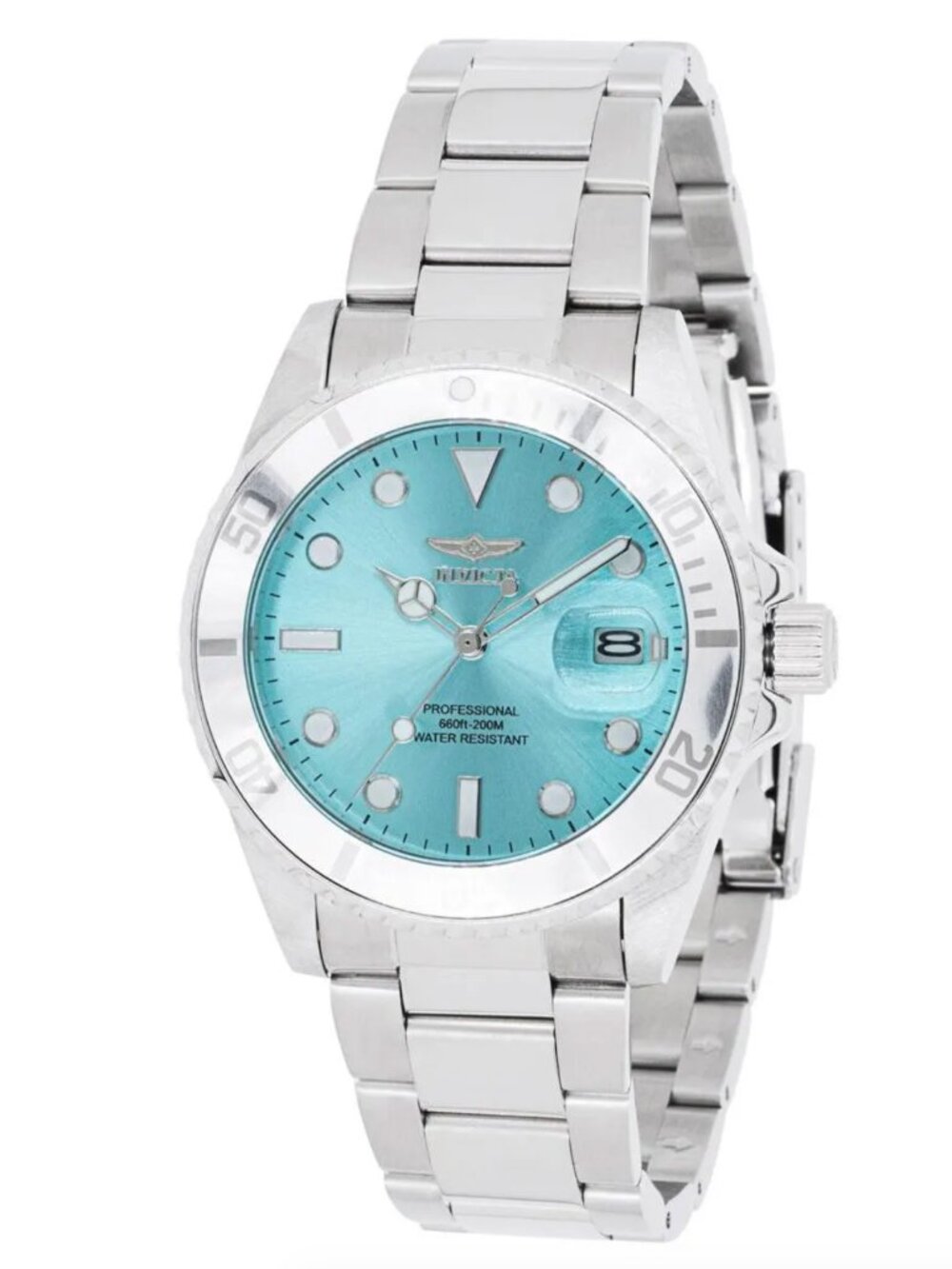 NWT Invicta Pro Diver Vastis 44719 Women’s 38mm Light Blue Steel Watch